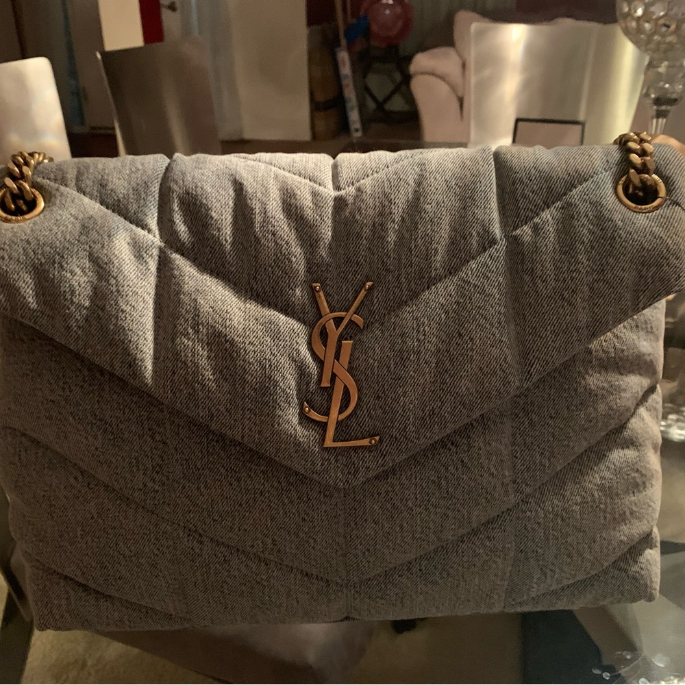 Authentic YSL denim handbag